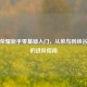 王者荣耀新手零基础入门，从菜鸟到峡谷王者的进阶指南