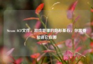 Steam ACF文件，游戏管理的隐形基石，你需要知道它在哪