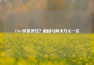 CSGO频繁断线？原因与解决     一览