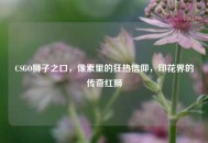CSGO狮子之口，像素里的狂热信仰，印花界的传奇红狮