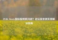 PUBG Mobile国际版频繁闪退？老玩家亲测实用解决指南