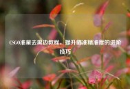 CSGO准星去黑边教程，提升瞄准精准度的进阶技巧