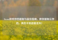 Steam游戏存档提取与备份指南，教你提取云存档，再也不怕进度丢失！
