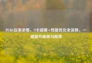PUBG玩家必看，N卡滤镜+性能优化全流程，一键提升画质与帧率