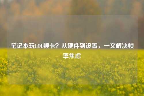 笔记本玩LOL顿卡?从硬件到设置,一文解决帧率焦虑