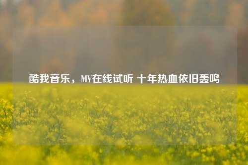 酷我音乐,MV在线试听 十年热血依旧轰鸣