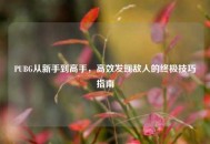 PUBG从新手到高手，高效发现敌人的终极技巧指南