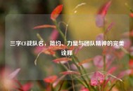 三字CF战队名，简约、力量与团队精神的完美诠释