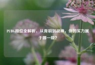 PUBG段位全解析，从青铜到战神，你的实力属于哪一级？