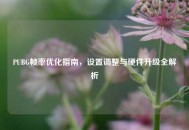 PUBG帧率优化指南，设置调整与硬件升级全解析