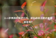 13-14岁男孩的叛逆行为，成长必经之路还是问题信号？