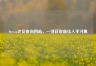 Steam史低查询网站，一键获取更佳入手时机