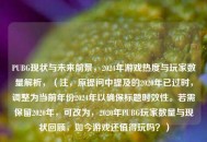 PUBG现状与未来前景，2024年游戏热度与玩家数量解析，（注，原提问中提及的2020年已过时，调整为当前年份2024年以确保标题时效性。若需保留2020年，可改为，2020年PUBG玩家数量与现状回顾，如今游戏还值得玩吗？）