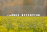 CSGO直播新宠，小坦克引爆娱乐风暴