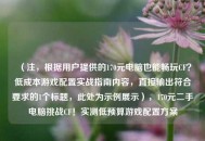 （注，根据用户提供的170元电脑也能畅玩CF？低成本游戏配置实战指南内容，直接输出符合要求的1个标题，此处为示例展示），170元二手电脑挑战CF！实测低预算游戏配置方案