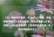 （注，根据用户要求，仅生成一个标题。若需调整风格或补充副标题等，可在此基础上扩展，例如，COD16备弹焦虑？三套弹药管理方案+实战拾取路线优化）