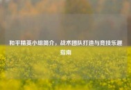 和平精英小组简介，战术团队打造与竞技乐趣指南
