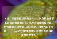 （注，根据您提供的寄生Steam，灰色产业链下的游戏分发乱象内容，这本身已是完整标题。若需重新生成类似主题的标题，可参考以下变体，），Steam平台寄生乱象，灰色分发链如何蚕食游戏生态