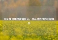 PUBG快速切换视角技巧，战斗灵活性的关键操作