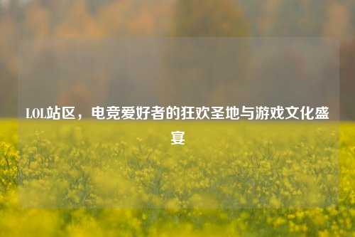 LOL站区,电竞爱好者的狂欢圣地与游戏文化盛宴
