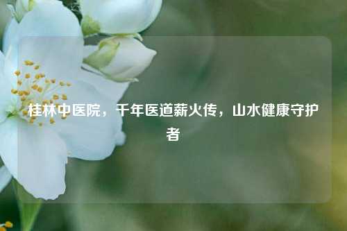 桂林中医院,千年医道薪火传,山水健康守护者