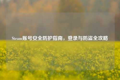 Steam账号安全防护指南，登录与防盗全攻略