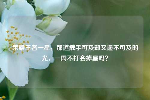 荣耀王者一星,那道触手可及却又遥不可及的光,一周不打会掉星吗?