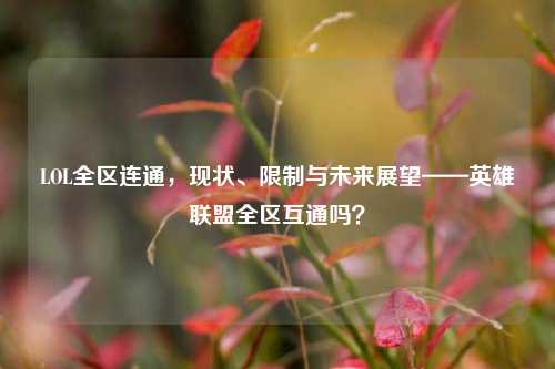 LOL全区连通,现状、限制与未来展望——英雄联盟全区互通吗?